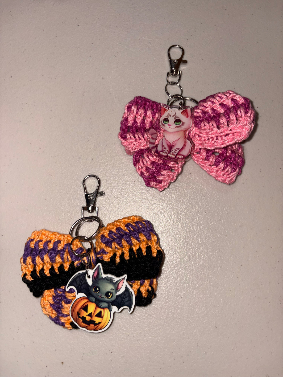 Bow & Charm Keychains (mini)
